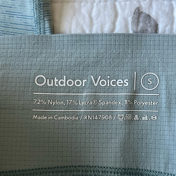 Outdoor Voices TechSweat 7/8 Two Tone Leggings in Blue • S - Picture 5 of 5